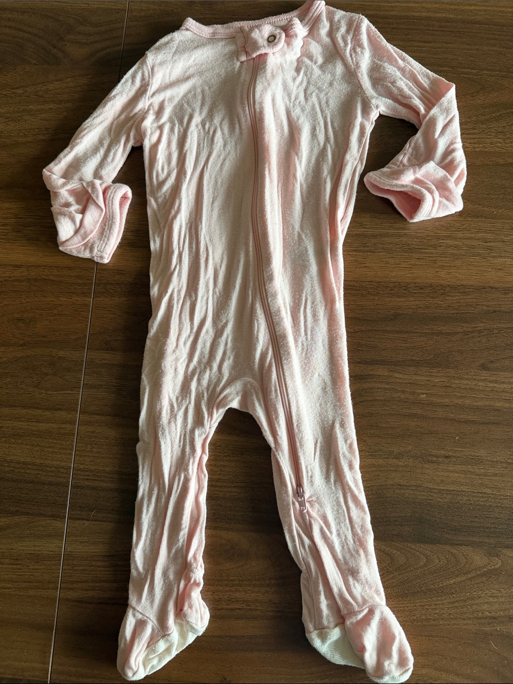 cloud island Light Pink Footed One-Piece Sleep & Play